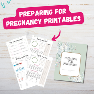 Preparing for Pregnancy Planner Journal (INSTANT DOWNLOAD)