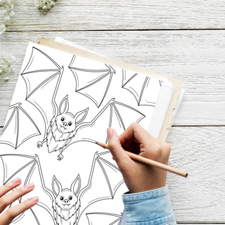 50 Agile Bats Printable Coloring Pages For Kids & Adults (INSTANT DOWNLOAD)