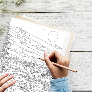 50 Majestic Alaska Printable Coloring Pages For Kids & Adults (INSTANT DOWNLOAD)