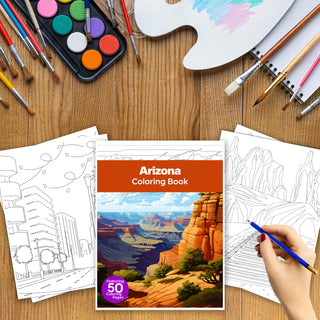 50 Stunning Arizona Printable Coloring Pages For Kids & Adults (INSTANT DOWNLOAD)