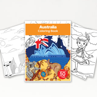 50 Beautiful Australia Printable Coloring Pages For Kids & Adults (INSTANT DOWNLOAD)