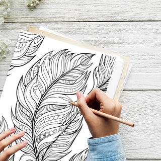 50 Beautiful Leaf Printable Coloring Pages For Kids & Adults (INSTANT DOWNLOAD)