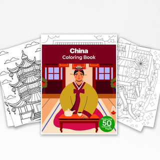 50 Best China Printable Coloring Pages For Kids & Adults (INSTANT DOWNLOAD)