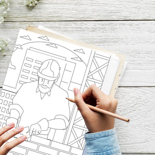 50 Construction Site Printable Coloring Pages For Kids & Adults (INSTANT DOWNLOAD)