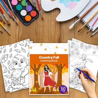 50 Enchanting Fall Printable Coloring Pages For Kids & Adults (INSTANT DOWNLOAD)