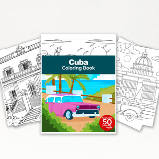 50 Best Cuba Printable Coloring Pages For Kids & Adults (INSTANT DOWNLOAD)