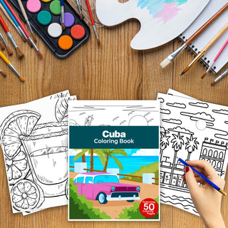 50 Best Cuba Printable Coloring Pages For Kids & Adults (INSTANT DOWNLOAD)