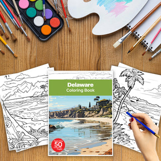 50 Delightful Delaware Printable Coloring Pages For Kids & Adults (INSTANT DOWNLOAD)