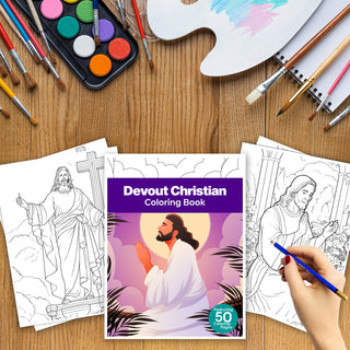 50 Inspiring Christian Printable Coloring Pages For Kids & Adults (INSTANT DOWNLOAD)