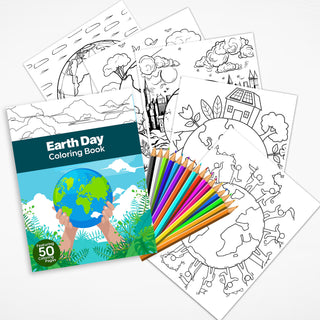 50 Earth Day Printable Coloring Pages For Kids & Adults (INSTANT DOWNLOAD)