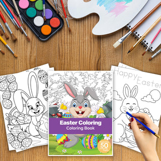 50 Easter Coloring Book Printable Coloring Pages For Kids & Adults (INSTANT DOWNLOAD)