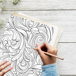 50 Elegant Patterns Printable Coloring Book For Kids & Adults (INSTANT DOWNLOAD)