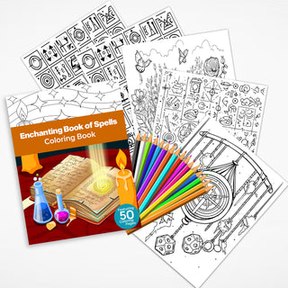 50 Enchanting Book Of Spells Printable Coloring Pages For Kids & Adults