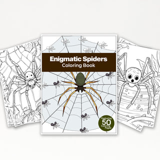 50 Intricate Spider Printable Coloring Pages For Kids & Adults (INSTANT DOWNLOAD)