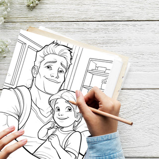 50 Father’s Day Printable Coloring Pages For Kids & Adults (INSTANT DOWNLOAD)
