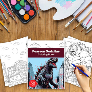 50 Godzilla Printable Coloring Pages For Kids & Adults (INSTANT DOWNLOAD)