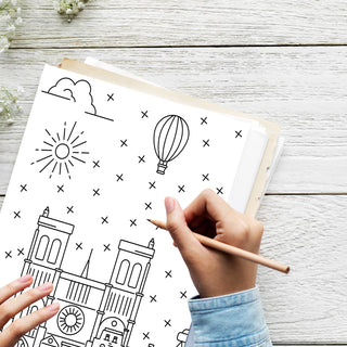 50 Mesmerizing France Printable Coloring Pages For Kids & Adults (INSTANT DOWNLOAD)