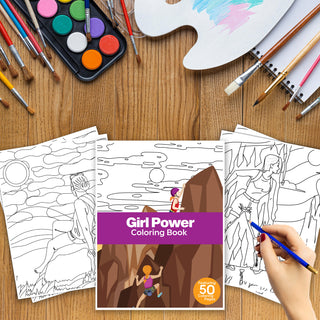 50 Girl Power Printable Coloring Pages For Kids & Adults (INSTANT DOWNLOAD)