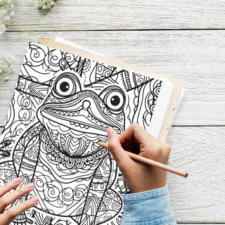 50 Graceful Reptile Printable Coloring Pages For Kids & Adults (INSTANT DOWNLOAD)