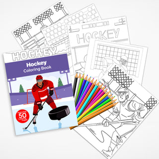 50 Action-Packed Hockey Printable Coloring Pages For Kids & Adults (INSTANT DOWNLOAD)