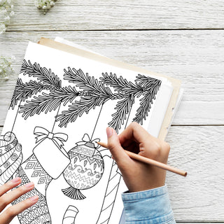 50 Beautiful Ornaments Printable Coloring Pages For Kids & Adults (INSTANT DOWNLOAD)