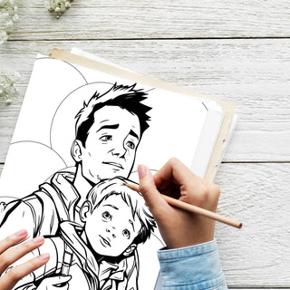 50 Honourable Father Printable Coloring Pages For Kids & Adults (INSTANT DOWNLOAD)