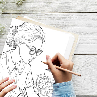 Inspirational Women Empowerment Coloring Book For Kids & Adults (INSTANT DOWNLOAD)