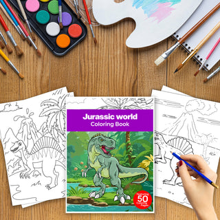 50 Exciting Jurassic World Printable Coloring Pages For Kids & Adults (INSTANT DOWNLOAD)