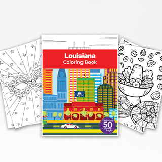 50 Vibrant Louisiana Printable Coloring Pages For Kids & Adults (INSTANT DOWNLOAD)