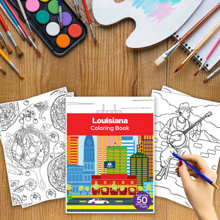 50 Vibrant Louisiana Printable Coloring Pages For Kids & Adults (INSTANT DOWNLOAD)