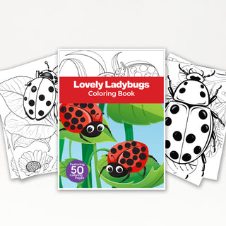 50 Lovely Ladybug Printable Coloring Pages For Kids & Adults (INSTANT DOWNLOAD)