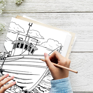 50 Vibrant Maine Printable Coloring Pages For Kids & Adults (INSTANT DOWNLOAD)