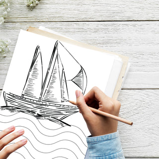 50 Majestic Boats & Ship Coloring Pages For Kids & Adults (INSTANT DOWNLOAD)