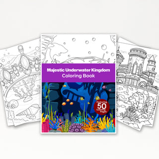 50 Majestic Underwater Kingdom Printable Coloring Pages For Kids & Adults