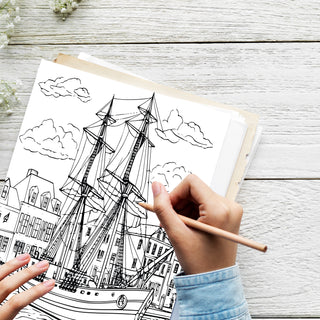 50 Vibrant Maryland Printable Coloring Pages For Kids & Adults (INSTANT DOWNLOAD)