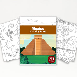 50 Best Mexico Printable Coloring Pages For Kids & Adults (INSTANT DOWNLOAD)