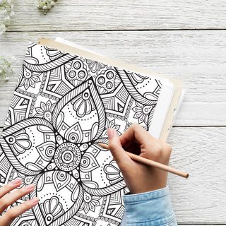 50 Mindful Mandala Garden Printable Coloring Pages For Kids & Adults (INSTANT DOWNLOAD)