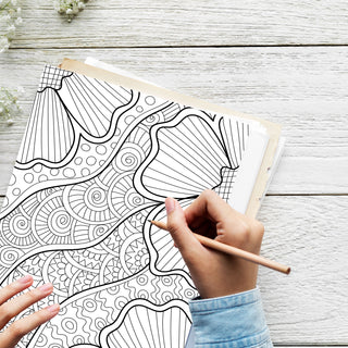 Mindful Zen Pattern Coloring Book For Kids & Adults (INSTANT DOWNLOAD)