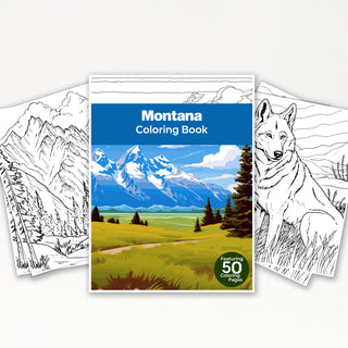 50 Mesmerizing Montana Printable Coloring Pages For Adults & Kids (INSTANT DOWNLOAD)