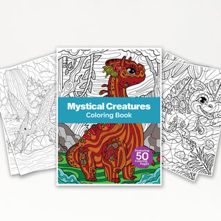 50 Mystical Creature Printable Coloring Pages For Kids & Adults (INSTANT DOWNLOAD)