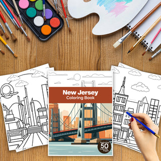 50 Mesmerizing New Jersey Printable Coloring Pages For Adults & Kids (INSTANT DOWNLOAD)