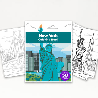 50 Amazing New York Printable Coloring Pages For Kids & Adults (INSTANT DOWNLOAD)