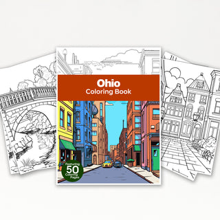 50 Best Ohio Printable Coloring Pages For Adults & Kids (INSTANT DOWNLOAD)