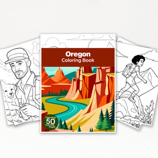 50 Best Oregon Printable Coloring Pages For Kids & Adults (INSTANT DOWNLOAD)