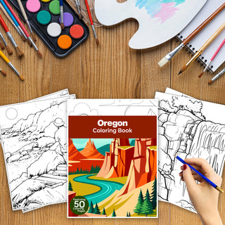 50 Best Oregon Printable Coloring Pages For Kids & Adults (INSTANT DOWNLOAD)