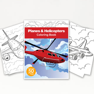 50 High-Flying Helicopter Printable Coloring Pages For Kids & Adults (INSTANT DOWNLOAD)