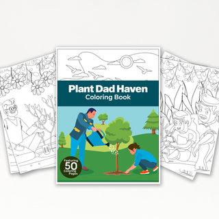 50 Plant Dad Haven Printable Coloring Pages For Kids & Adults (INSTANT DOWNLOAD)