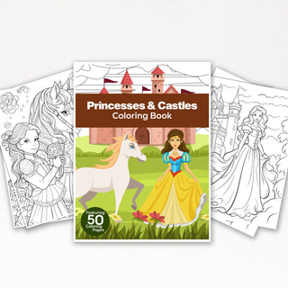 50 Enchanted Castle Printable Coloring Pages For Kids & Adults (INSTANT DOWNLOAD)