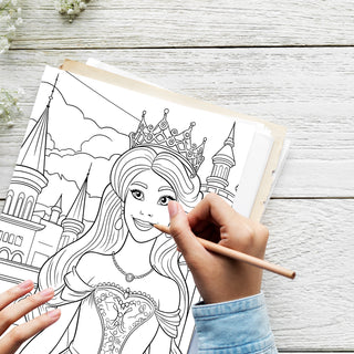 50 Enchanted Castle Printable Coloring Pages For Kids & Adults (INSTANT DOWNLOAD)