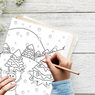 50 Snowflake Serenade Printable Coloring Pages For Kids & Adults (INSTANT DOWNLOAD)